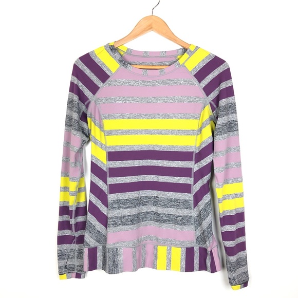 lululemon athletica Tops - Lululemon Race Your Pace Long Sleeve Rulu Stripe